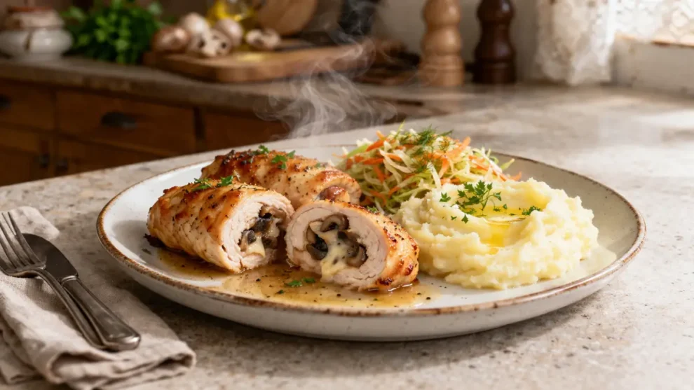 Roladki z kurczaka z pieczarkami – prosty przepis na soczysty obiad