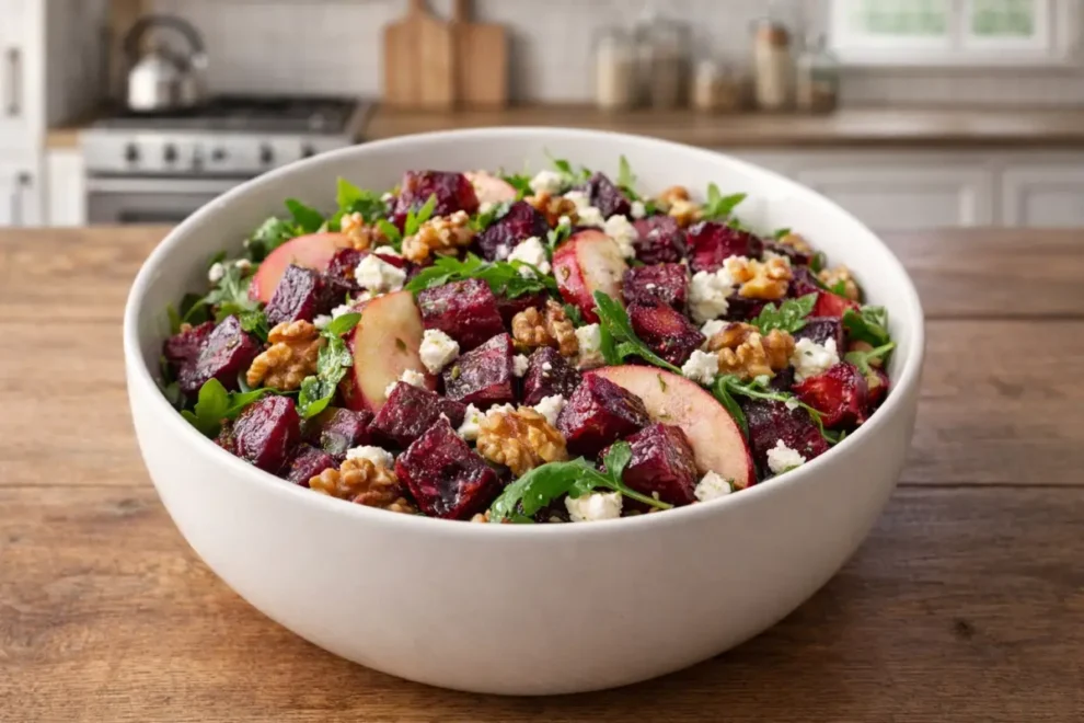 Sałatka z burakami i jabłkiem – prosty przepis na świeżą i wyrazistą sałatkę