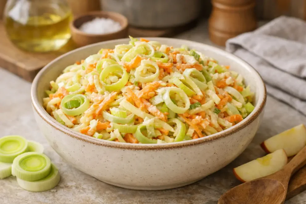 Surówka z pora – prosty przepis na świeży dodatek do obiadu