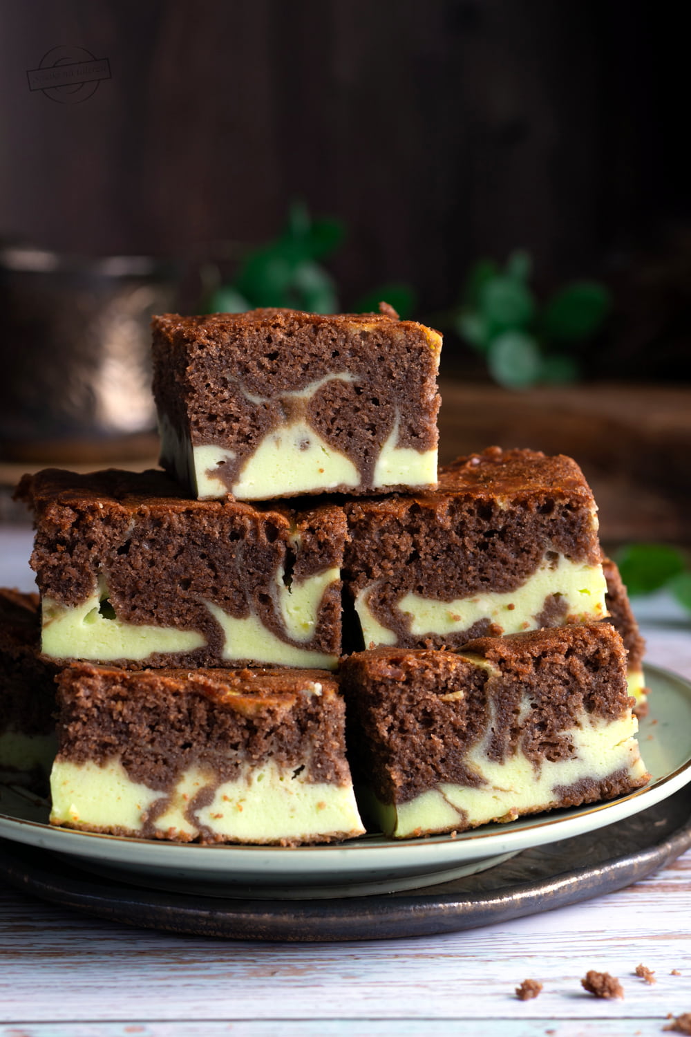 Murzynek z miętową masą serową