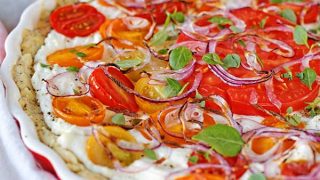 Tarta twarogowo-pomidorowa