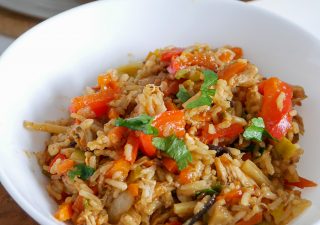 Szybkie danie z ryżem i kurczakiem