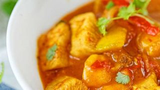 Curry z mango i kurczakiem