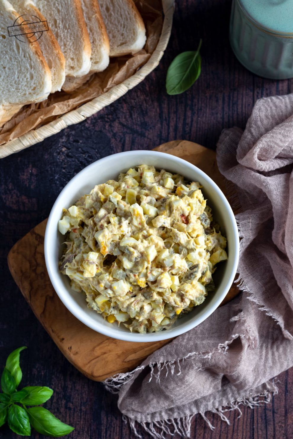 Pasta z makreli z jajkami i ogórkiem