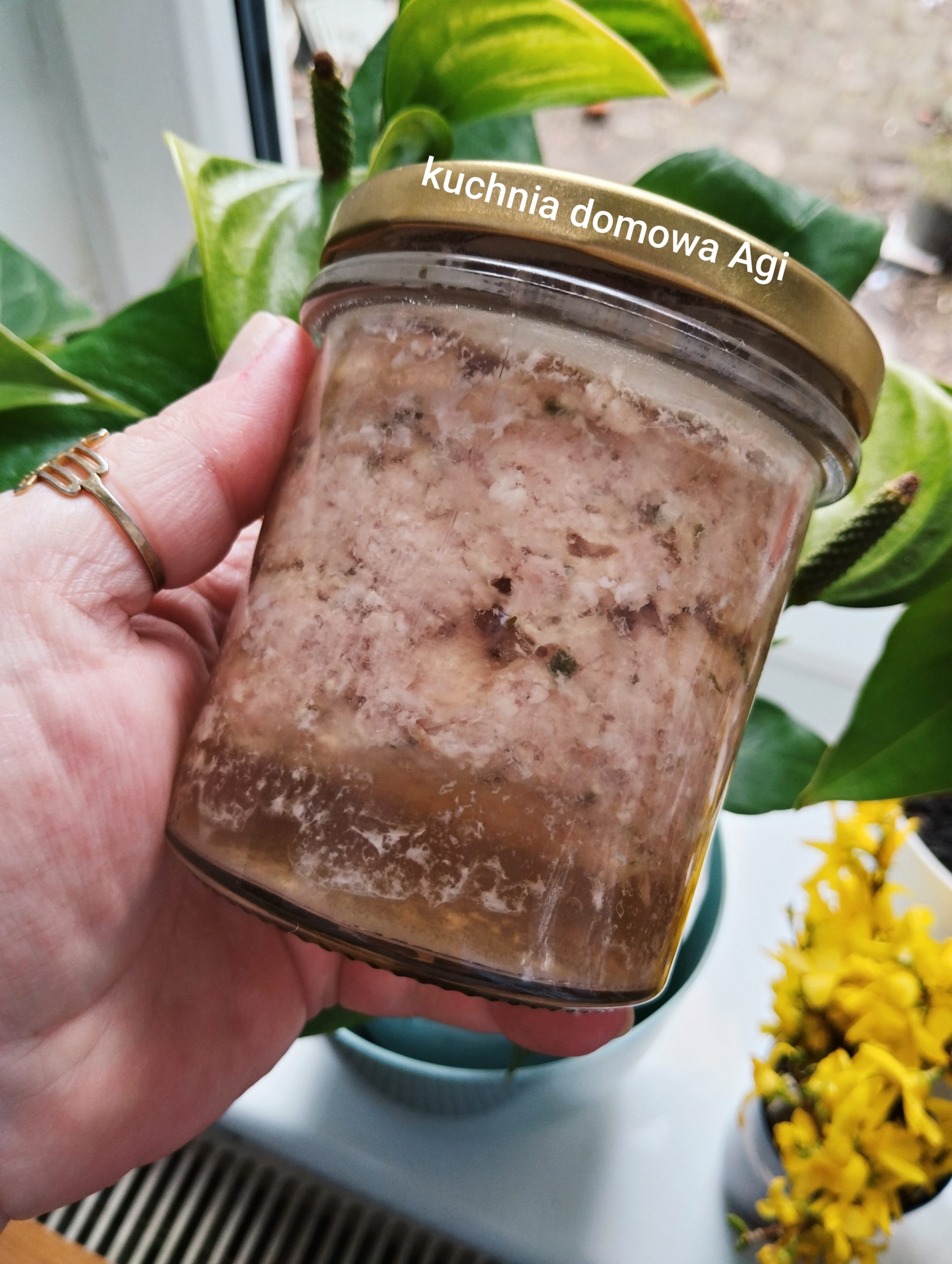 Domowa konserwa słoikowa z mięsa wieprzowego