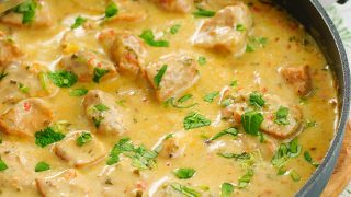 Kurczak w musztardowym sosie z mascarpone