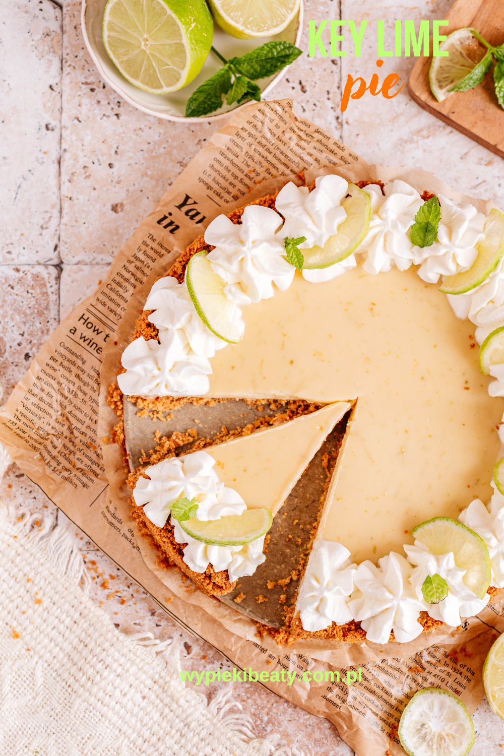 Tarta Key Lime pie