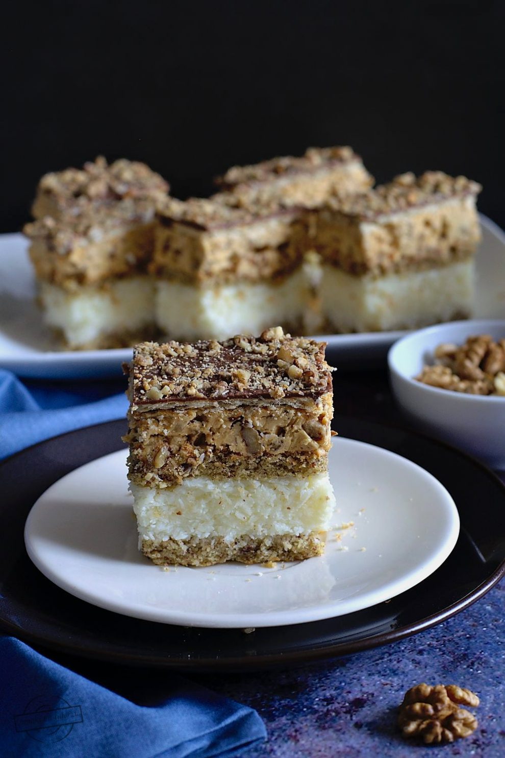 Ciasto kokosowo-orzechowe