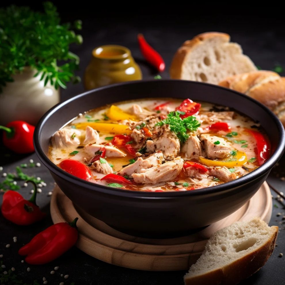 Zupa gyros z kurczakiem