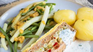 Pieczeń z fasolką szparagową