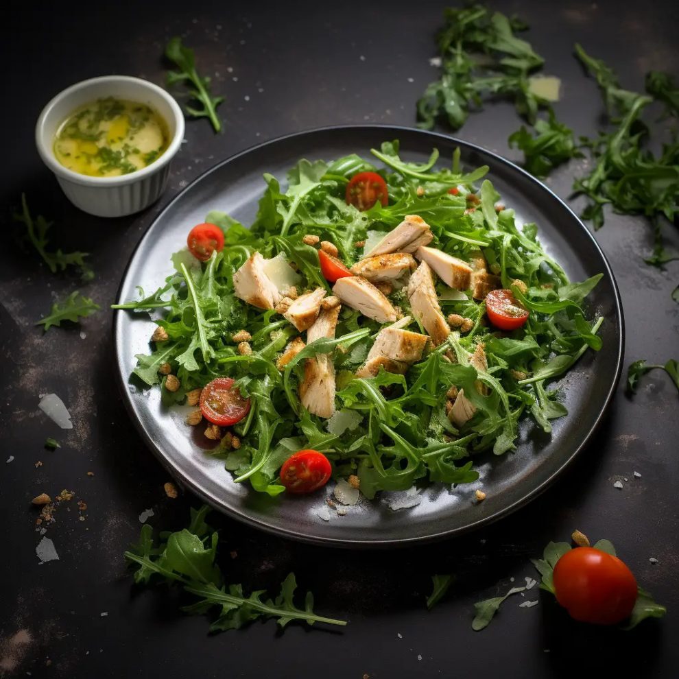 Sałatka z grillowanym kurczakiem