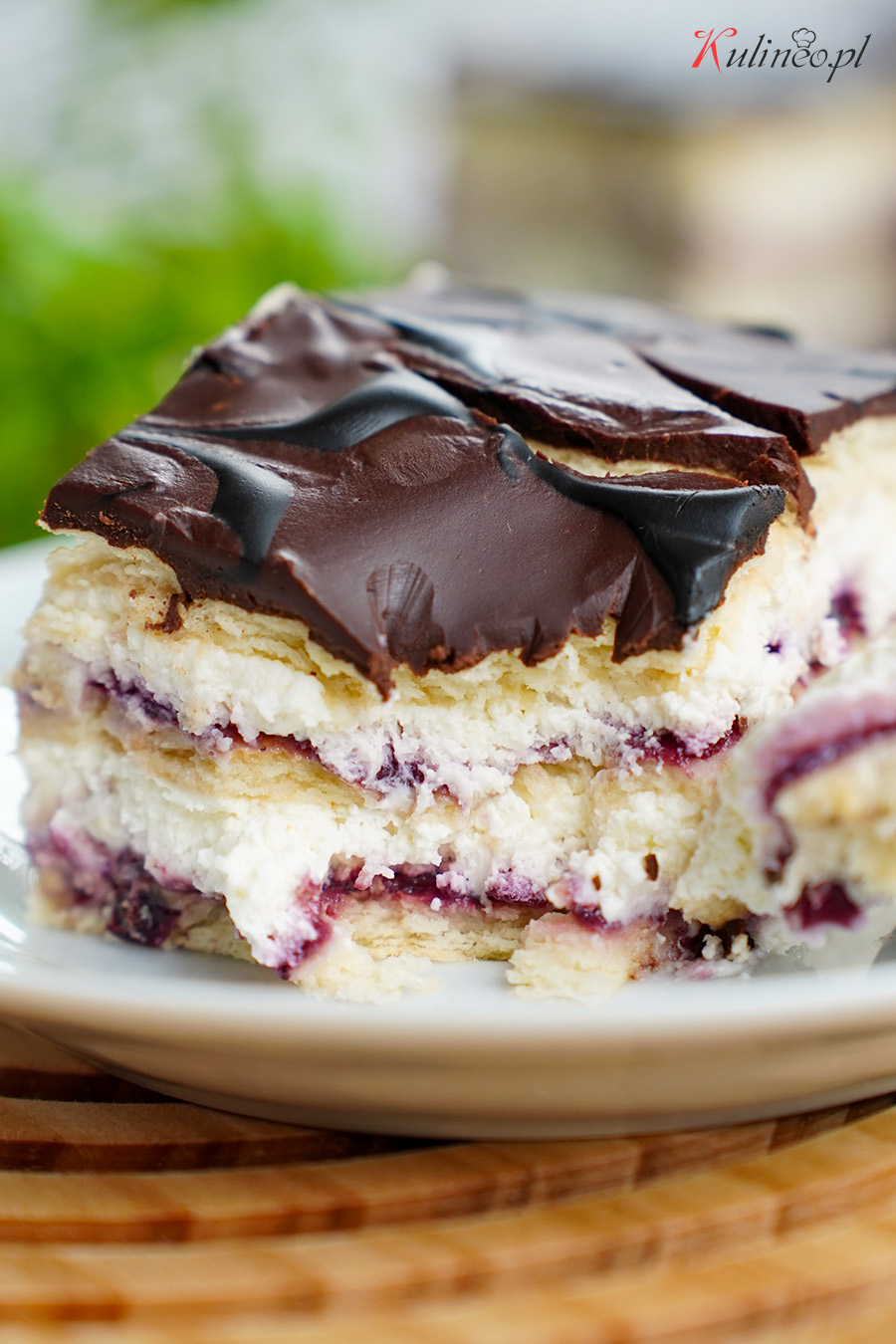 Porzeczkowe ciasto kajmakowe