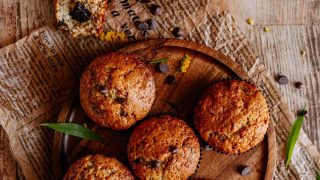 Bananowe muffiny z czekoladą