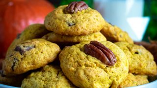 Ciasteczka dyniowe z czekoladą