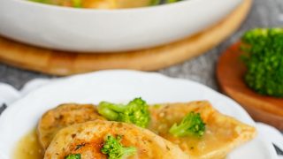Kurczak w sosie brokułowym