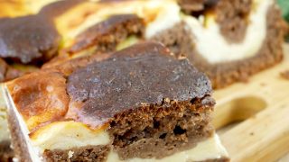 Sernik łaciaty z ciastem czekoladowym - zawsze się udaje