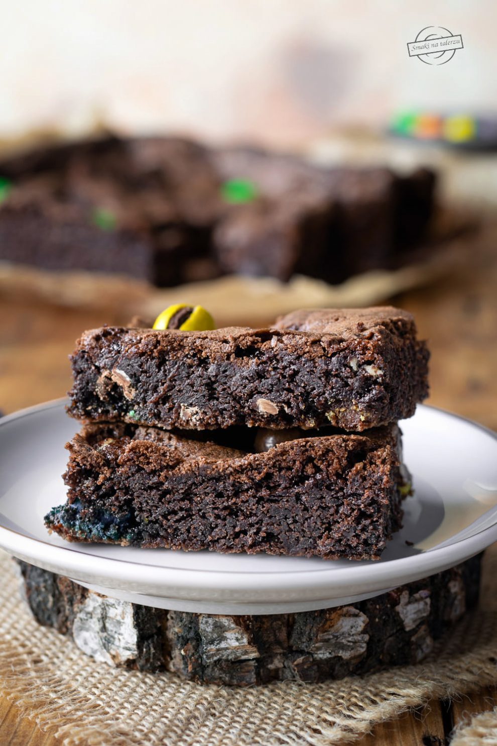 Brownie z m&m's