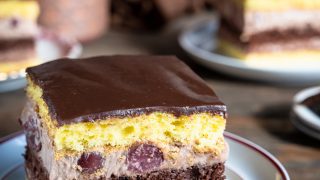 Ciasto z masą Monte Cherry