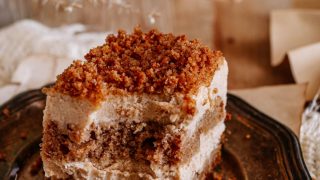 Prażony sernik na cieście dyniowym