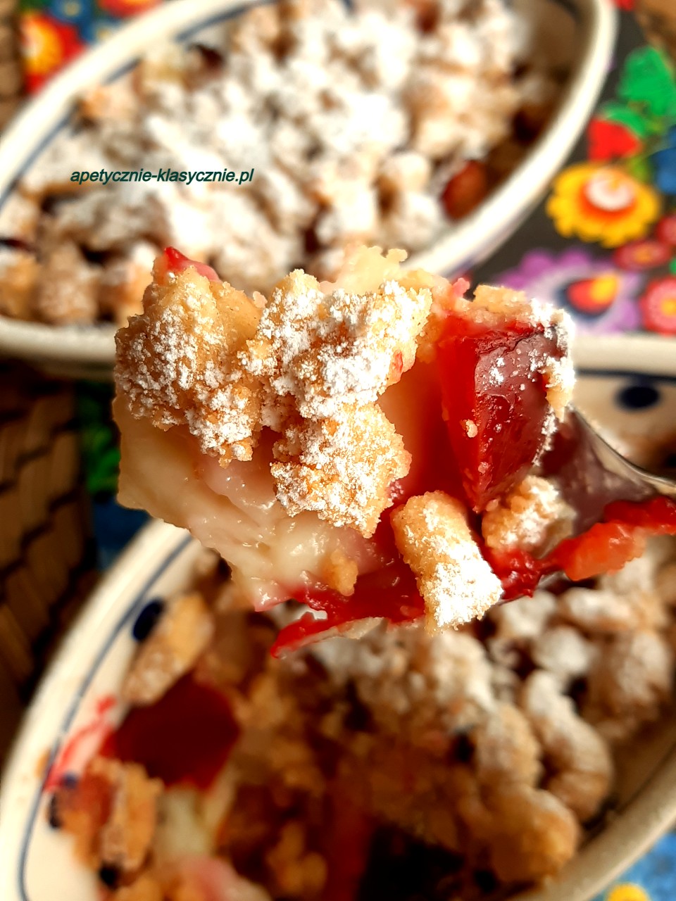 ŚLIWKI ZAPIEKANE Z BUDYNIEM I KRUSZONKĄ