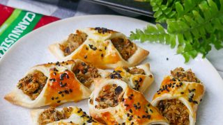 Kapuśniaczki z ciasta francuskiego