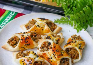 Kapuśniaczki z ciasta francuskiego