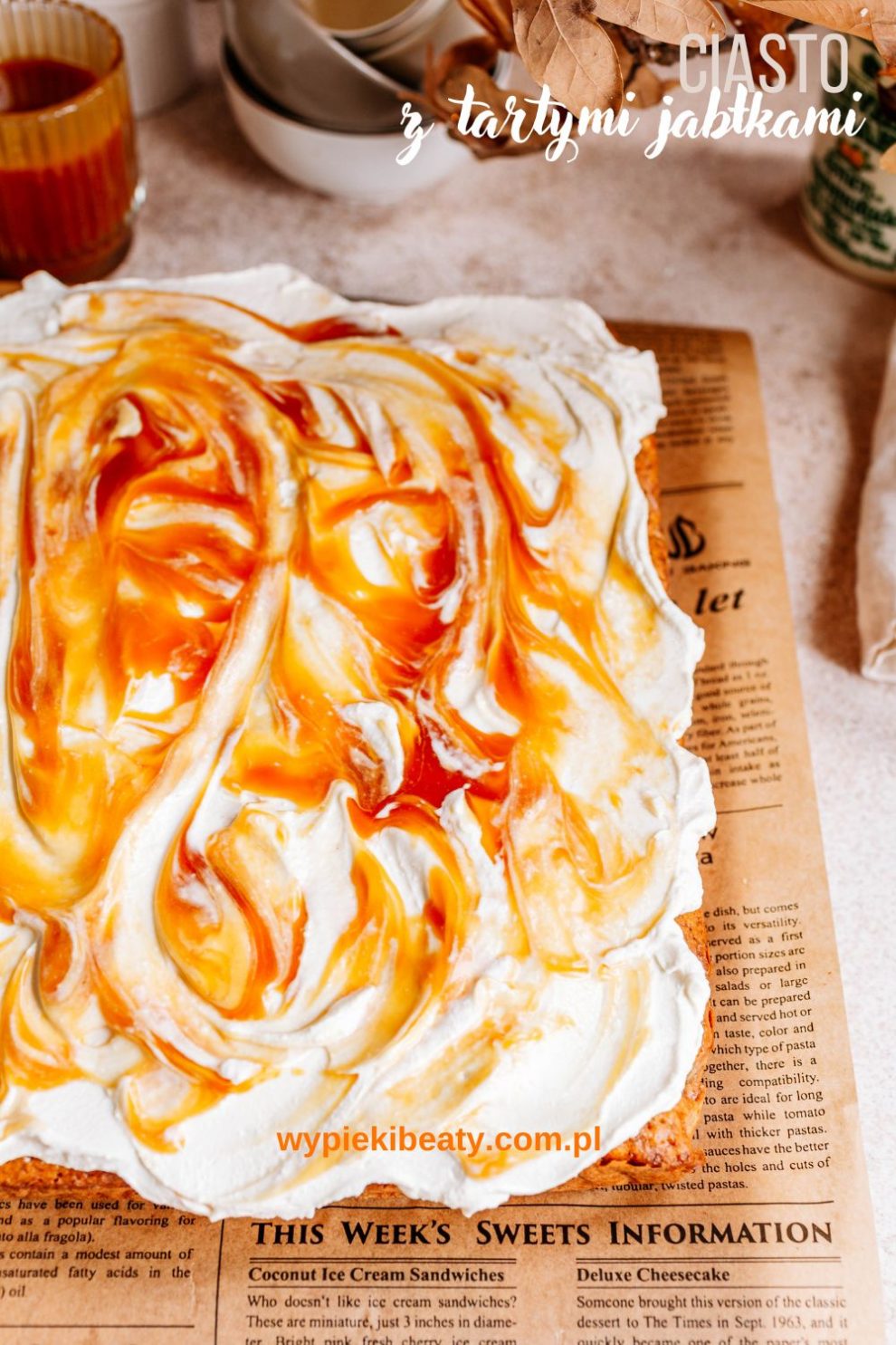 Ciasto z tartymi jabłkami