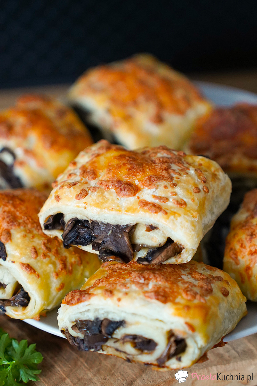 Francuskie paszteciki z pieczarkami