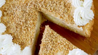 Ciasto Złota Jabłonka – biszkopt z jabłkami i kremem orzechowym