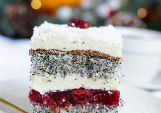 Ciasto makowe z kremem budyniowym