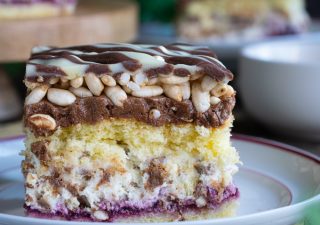 Ciasto "Słodka Pokusa" z ryżem preparowanym