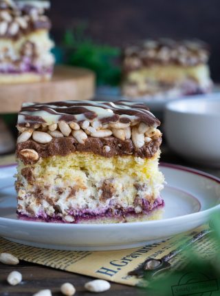 Ciasto "Słodka Pokusa" z ryżem preparowanym