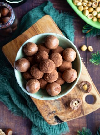 Trufle mleczne z orzechem laskowym