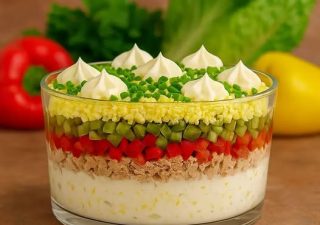 Sałatka łabędzi puch przepis