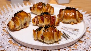 Rogaliki z ciasta francuskiego