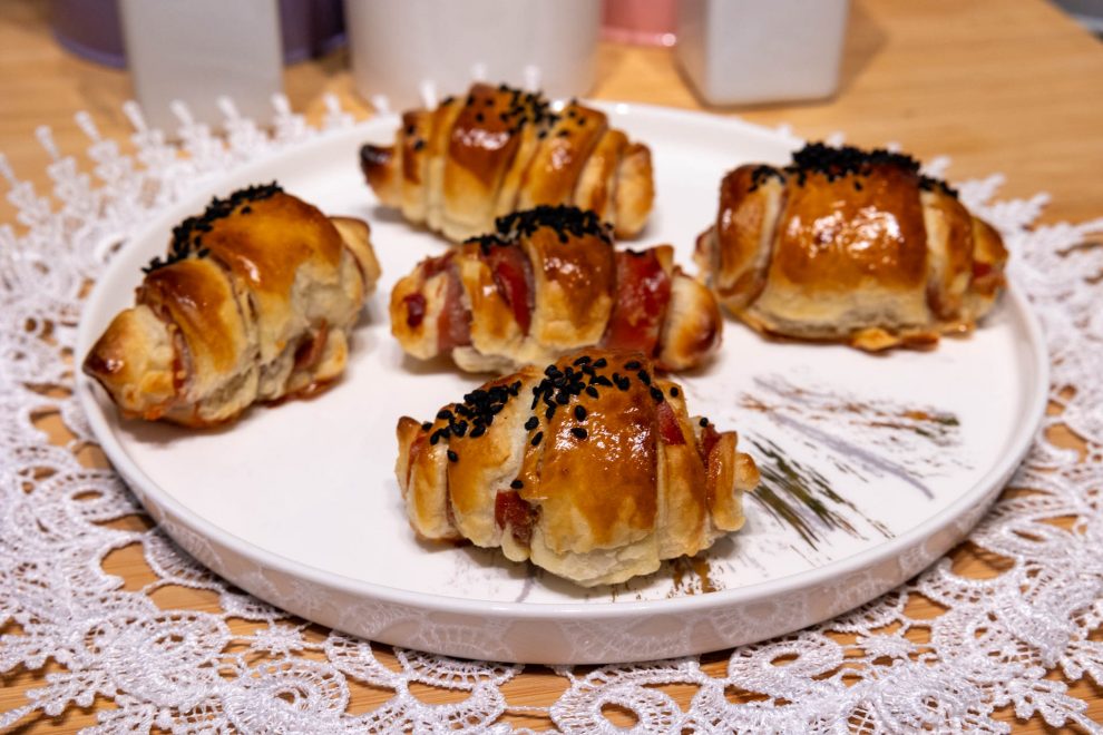 Rogaliki z ciasta francuskiego