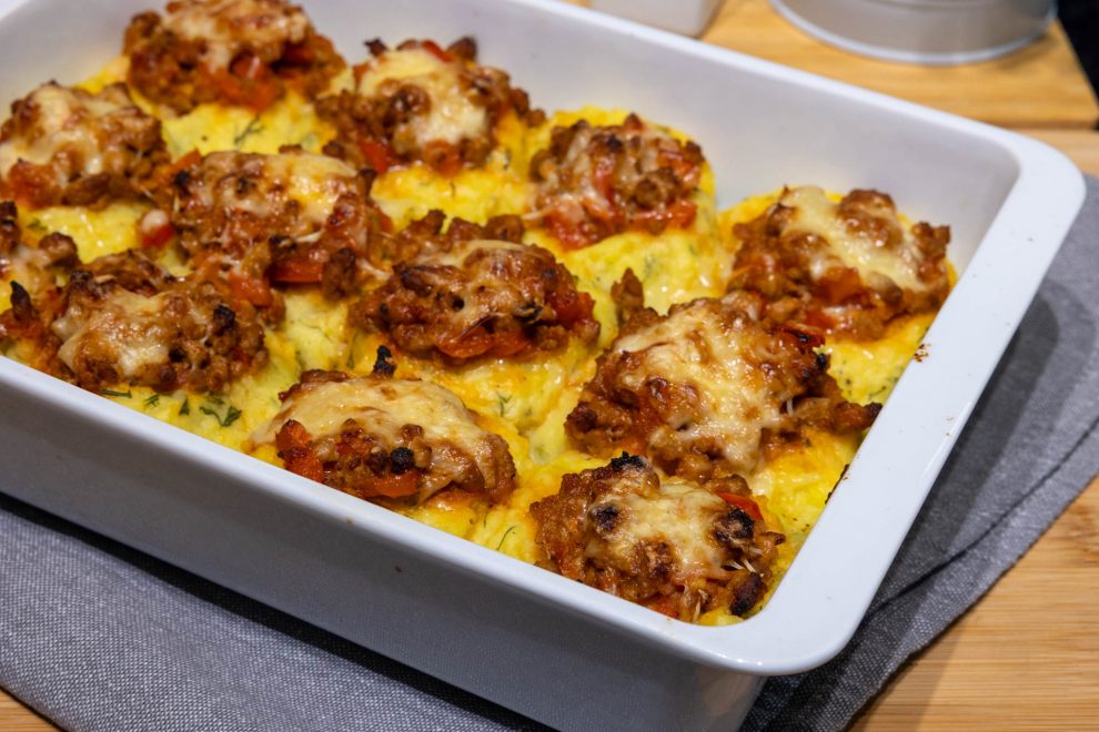 Zapiekanka ziemniaczana z mięsem mielonym