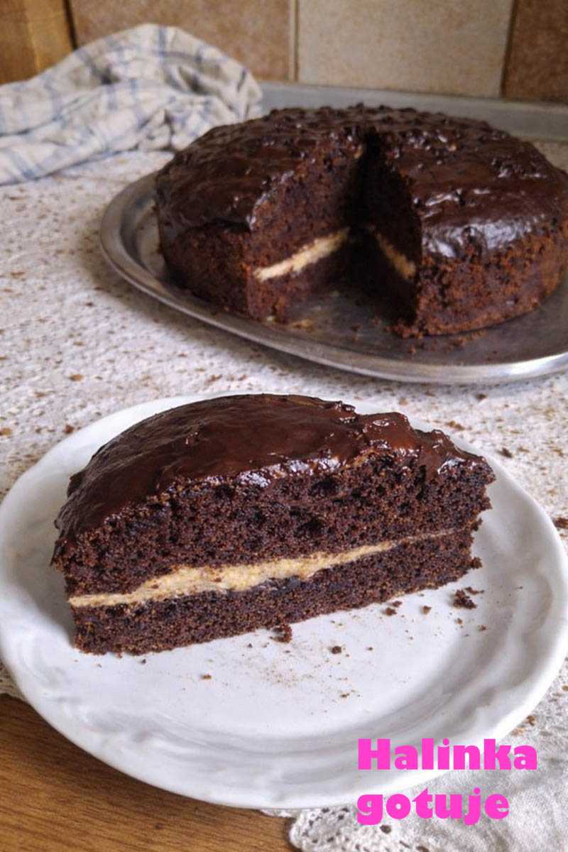 Ciasto czekoladowe z kremem – wilgotne, wysokie i pyszne