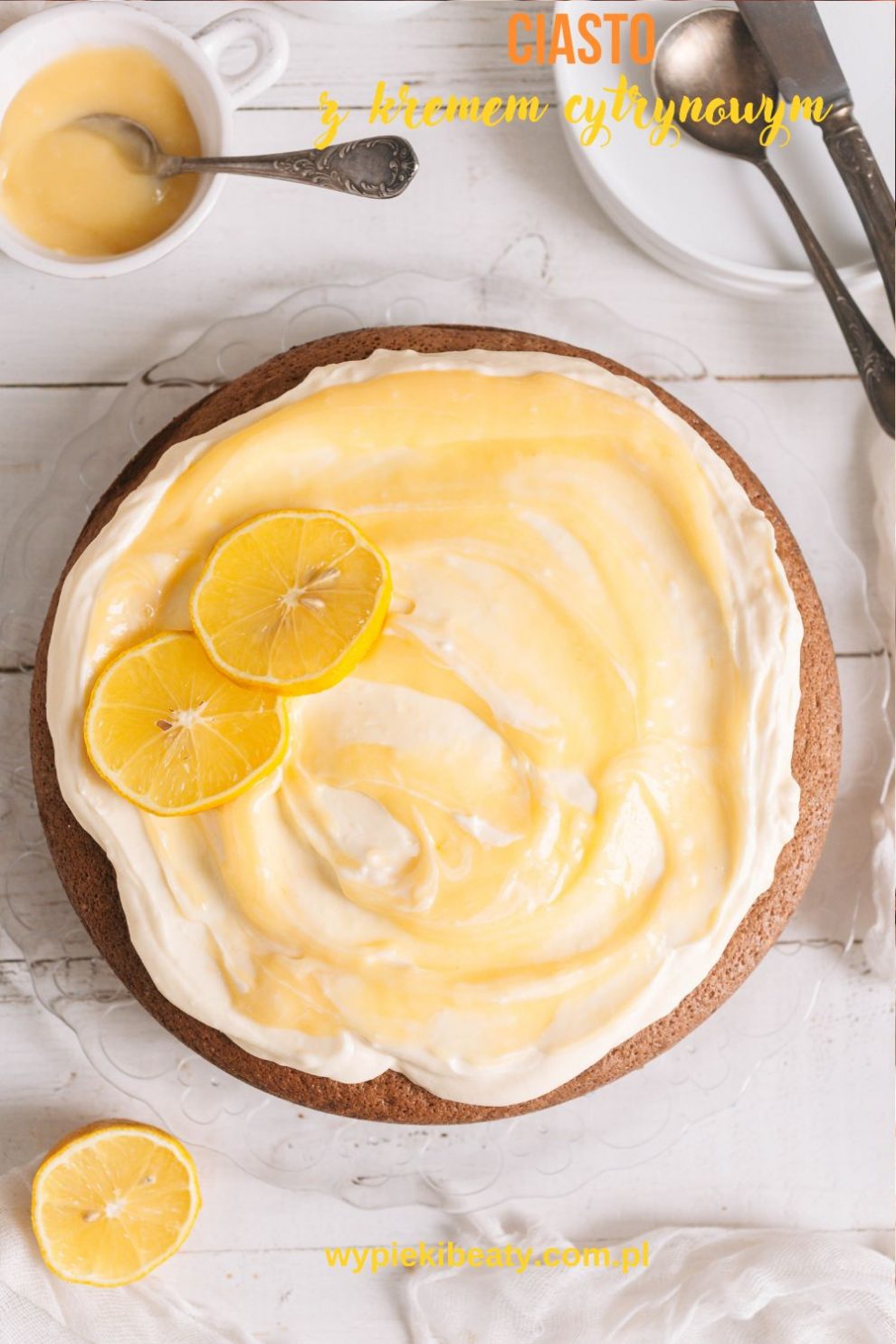 Ciasto cytrynowe z kremem