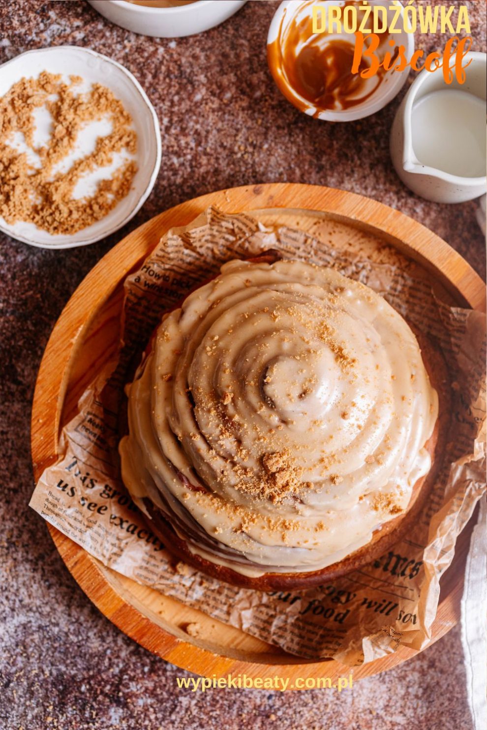 Ciasto drożdżowe biscoff