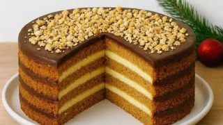 Miodownik z polewą czekoladową