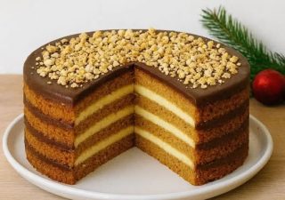 Miodownik z polewą czekoladową