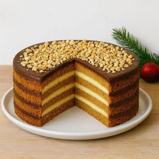 Miodownik z polewą czekoladową