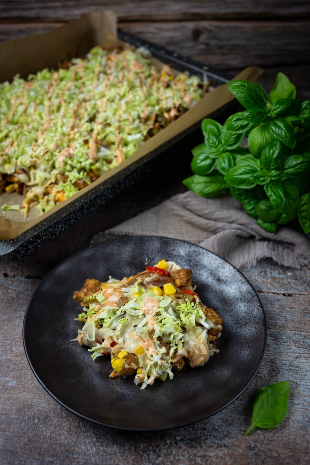 Zapiekanka Gyros na chlebie tostowym