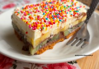 BANOFFEE Z KIWI (CIASTO BEZ PIECZENIA)