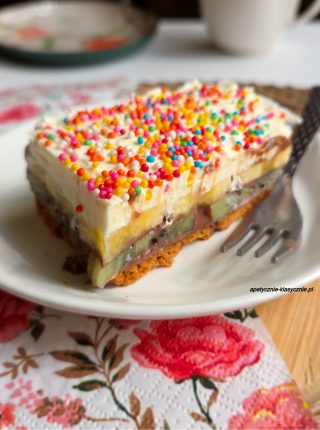 BANOFFEE Z KIWI (CIASTO BEZ PIECZENIA)