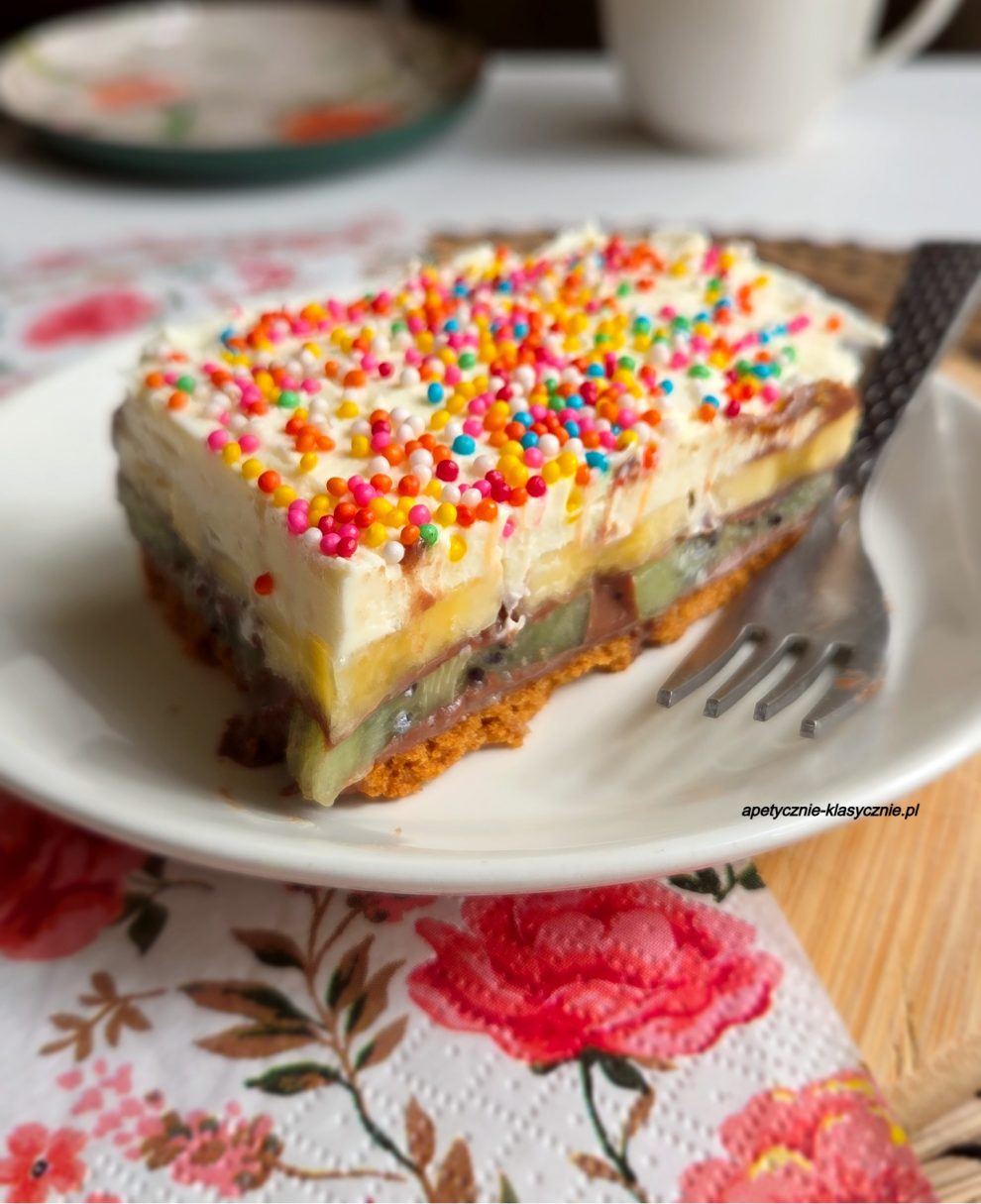 BANOFFEE Z KIWI (CIASTO BEZ PIECZENIA)