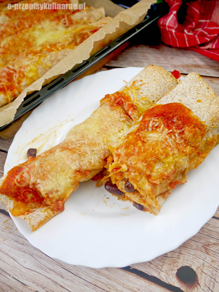 Enchilada z kurczakiem i serem – szybki obiad z piekarnika