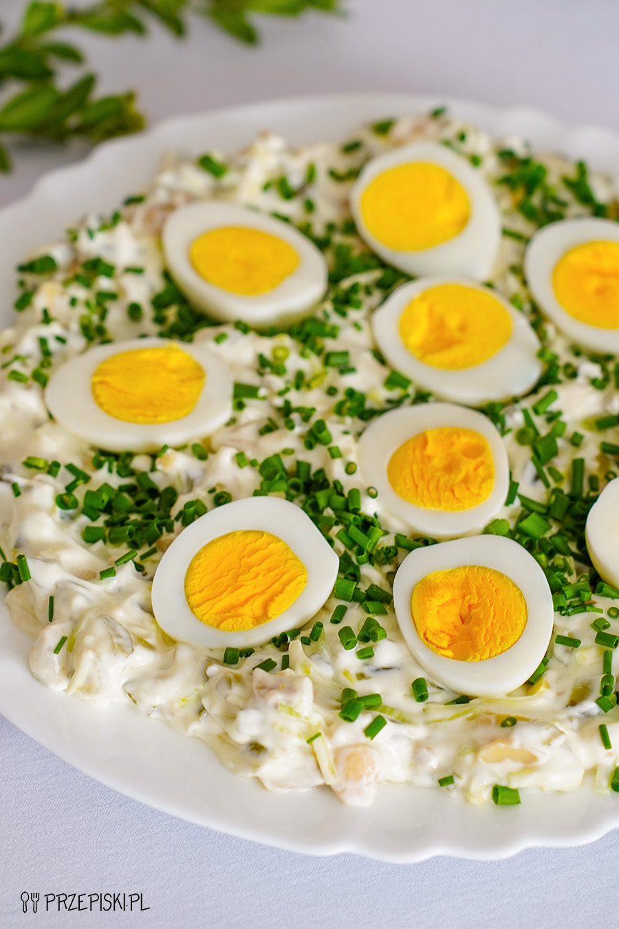 Jajka w pikantnym sosie tatarskim