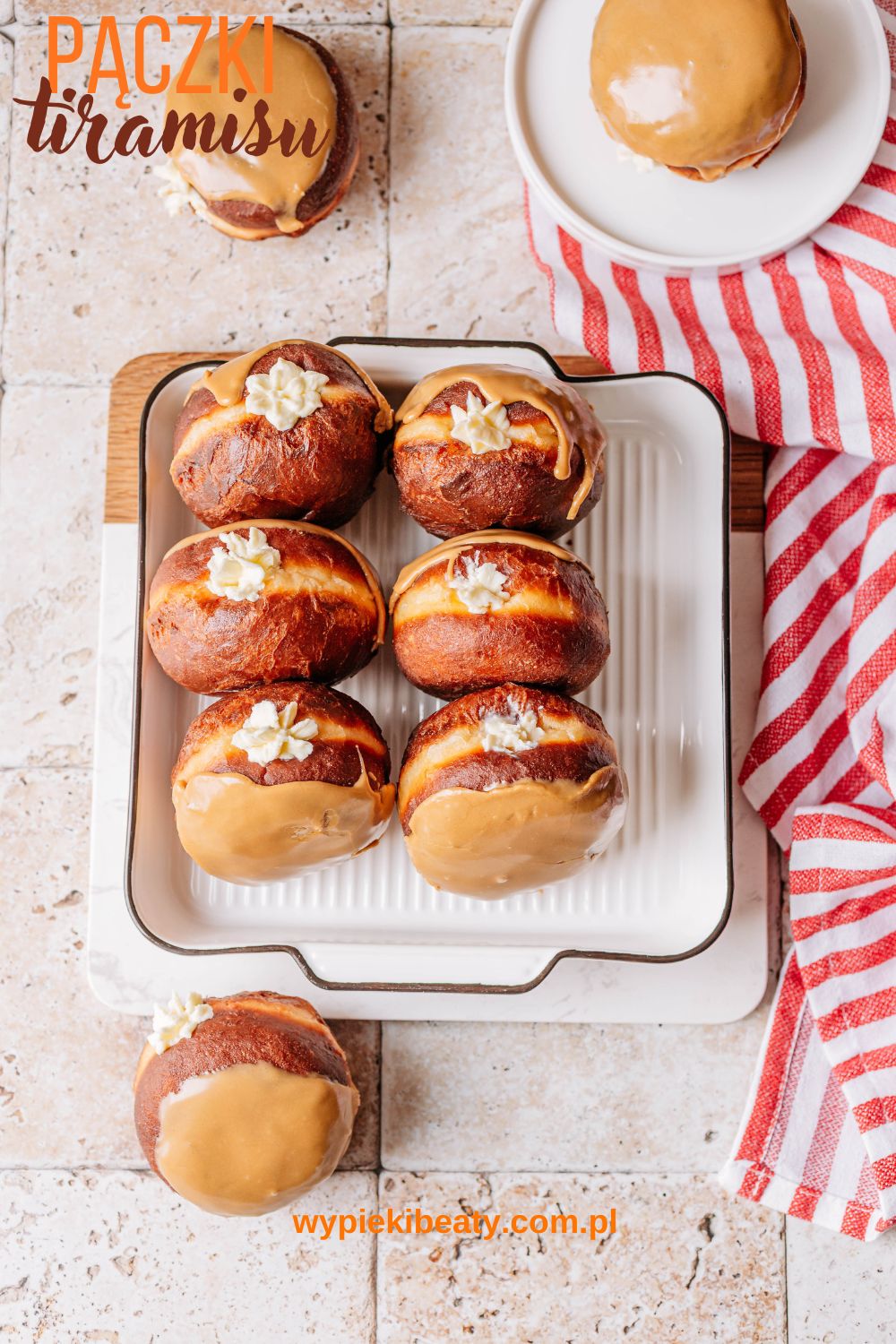 Pączki tiramisu